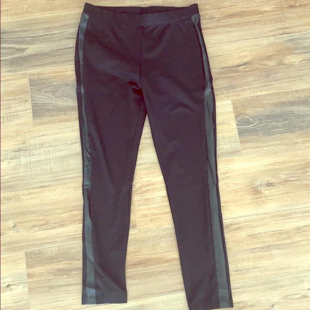 Black GAP Knit Tuxedo Leggings